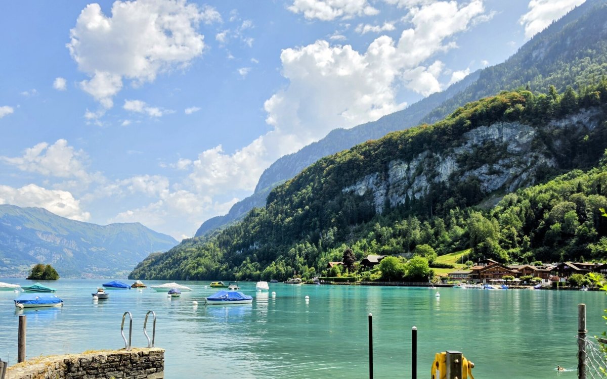 Privater Seezugang des Ferienhauses in Iseltwald
